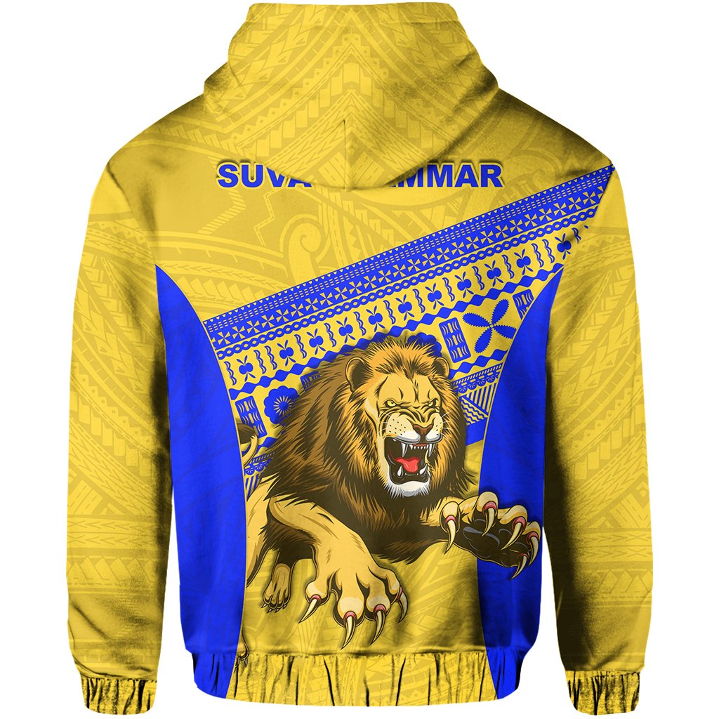 Suva Grammar Fashion Hoodie Fiji School Version Lion Gold