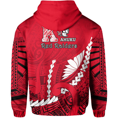 Kahuku Shool Hoodie Enthusiasm Red Raiders