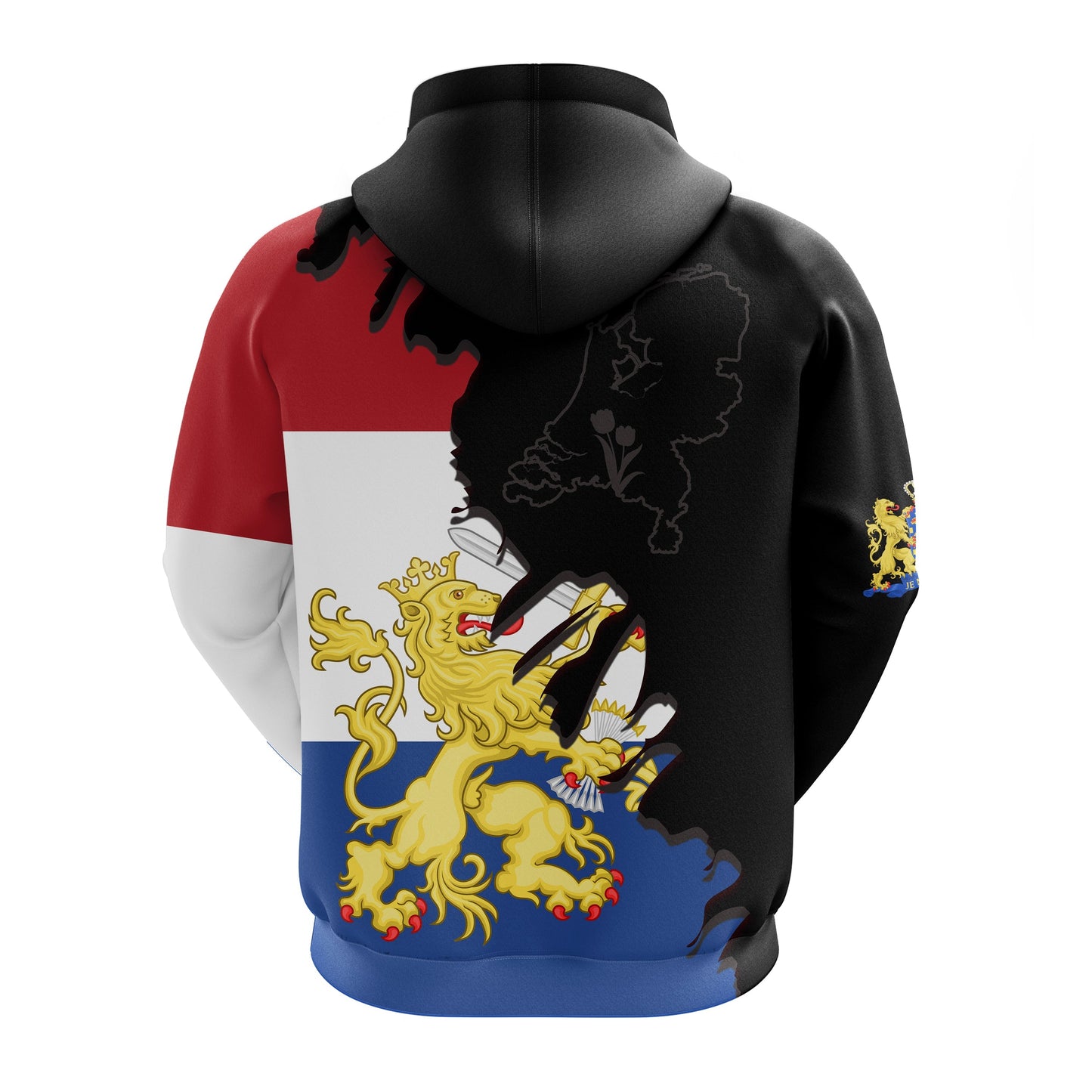 Netherlands Zip Hoodie Style Flag and Map Holland