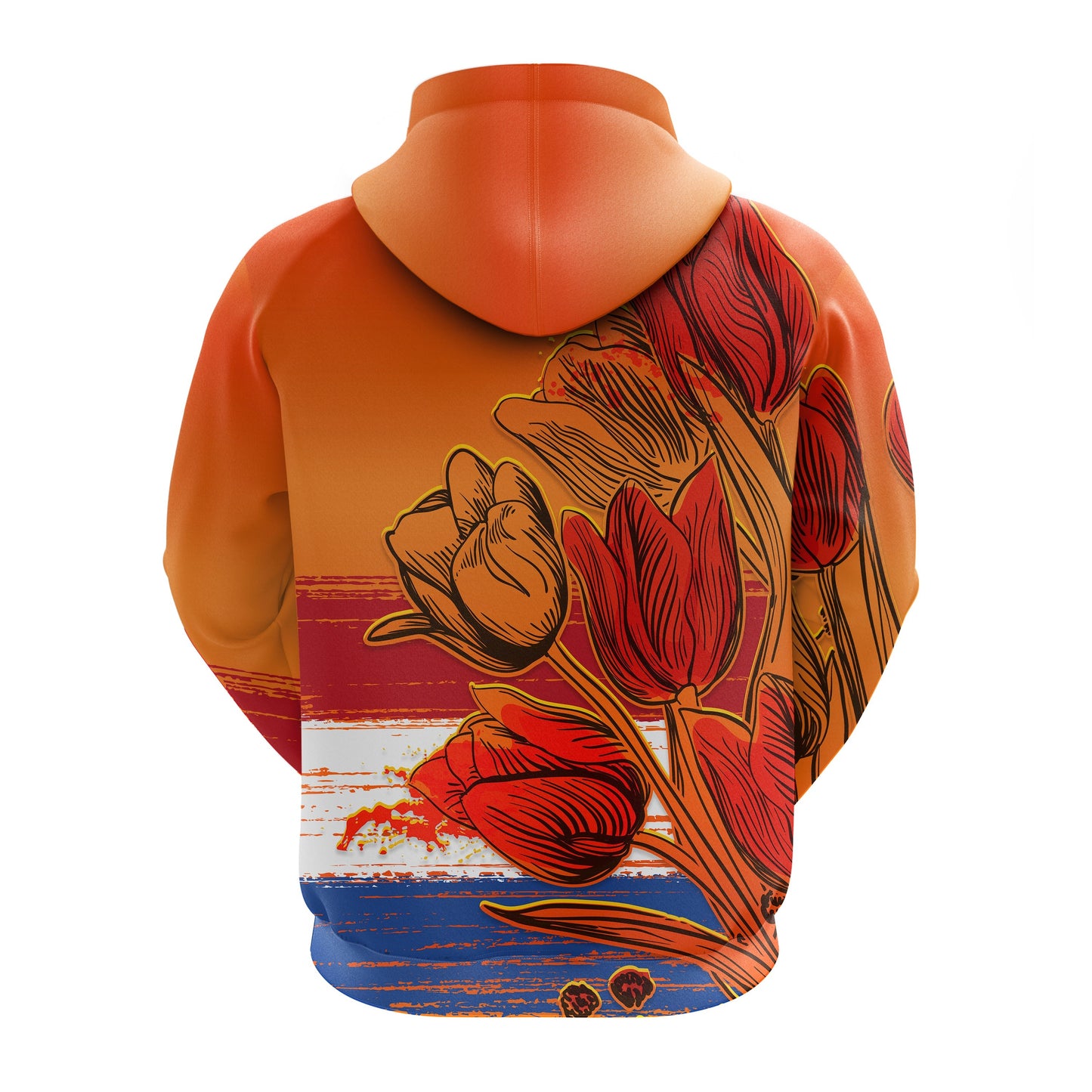Netherlands Zip Hoodie Style Tulip National Flower