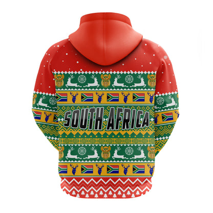 South Africa Christmas Hoodie African Springbok