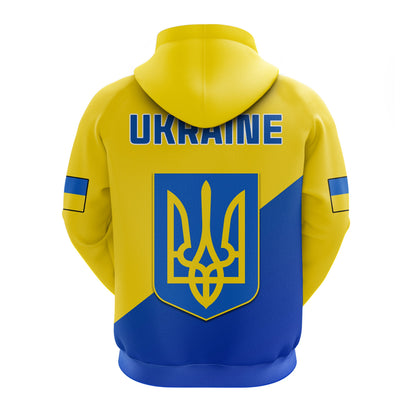 Ukraine Hoodie Style Flag Come on