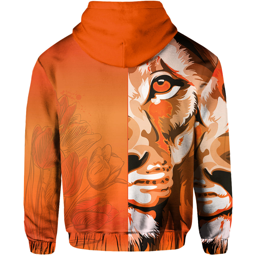 Netherlands Zip Hoodie Style Lusty Dutch Lion