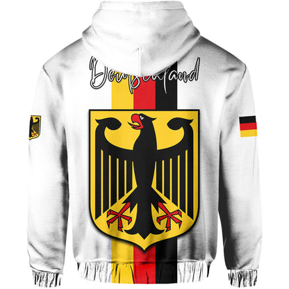 Germany Hoodie Grunge Deutschland Map and Coat Of Arms