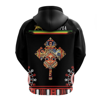 Ethiopia Hoodie Ethiopian Cross