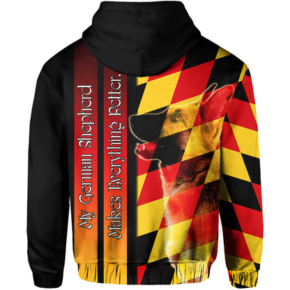 German Shepherd Hoodie Germany Dogs Lovers