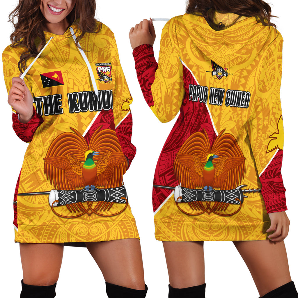 The Kumuls PNG Hoodie Dress Papua New Guinea Polynesian Dynamic Style