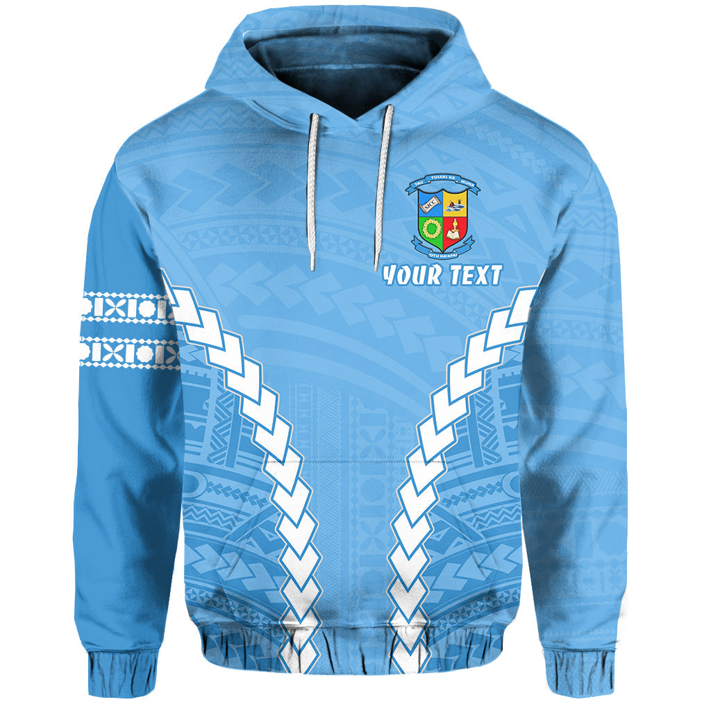 ( Personalised) ('OTU HA'APAI) Blue Hoodie Mix Polynesian