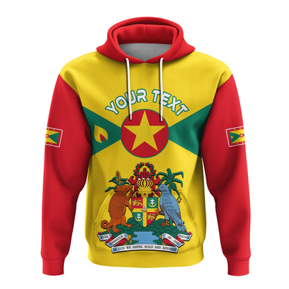 Custom Grenada Hoodie Power Grenada Mix Coat Of Arms