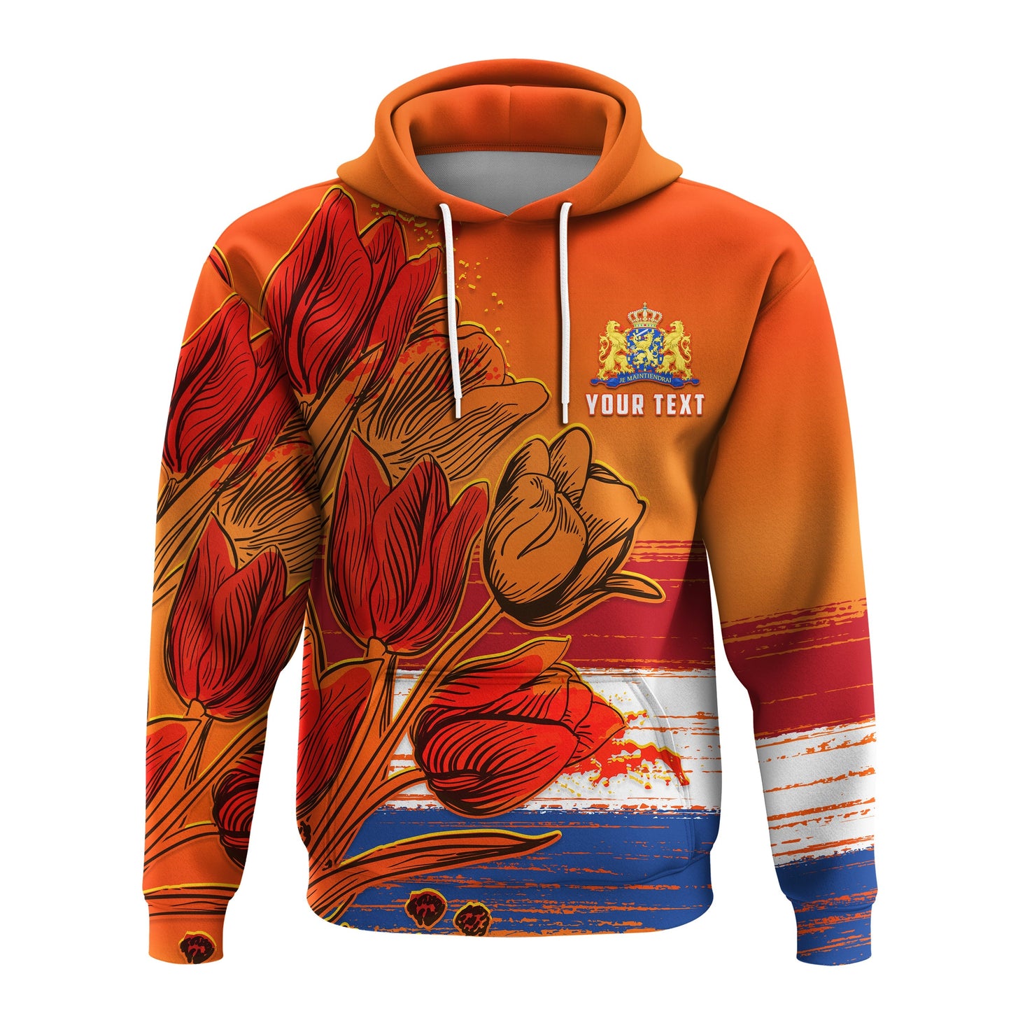 Custom Netherlands Hoodie Style Tulip National Flower