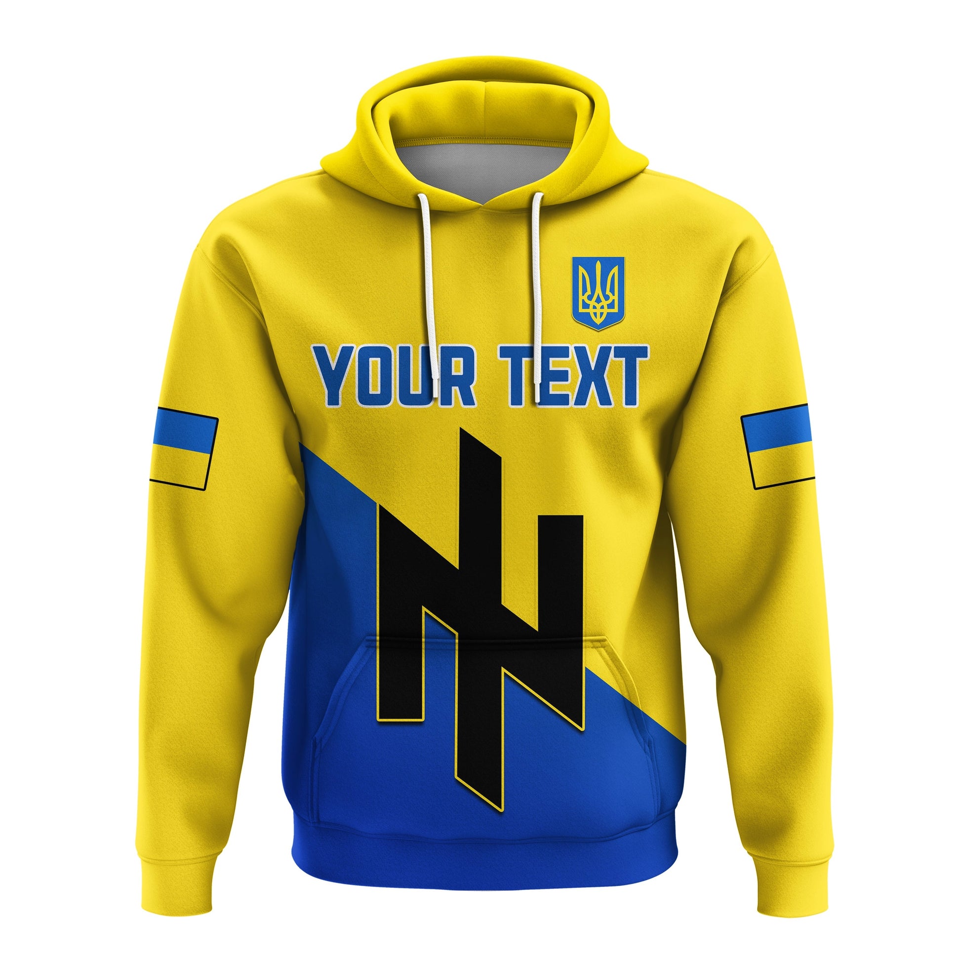 Custom Ukraine Hoodie Style Flag Come on