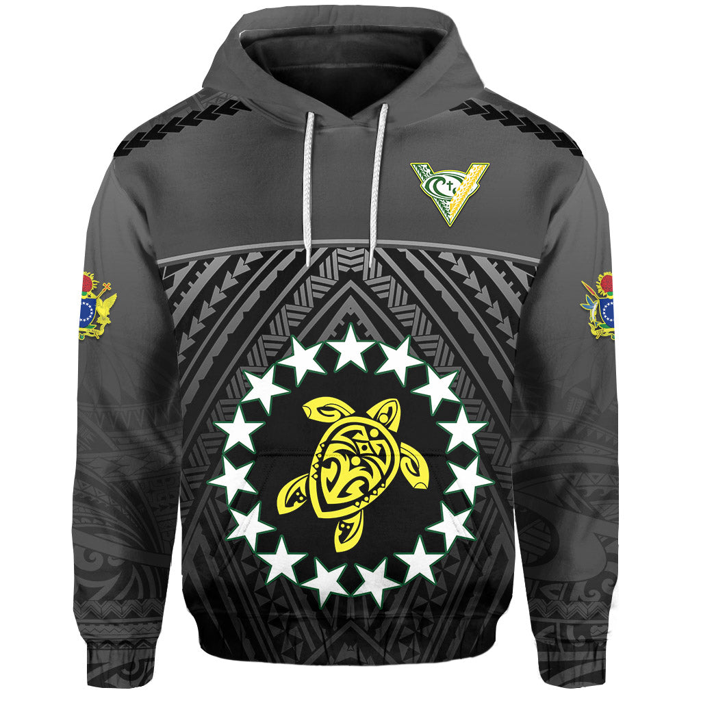 The Kuki's Hoodie Cook Islands Rugby Black