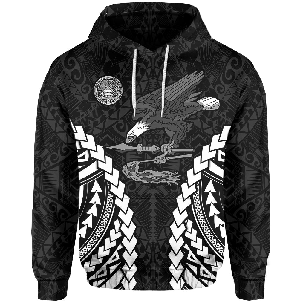 American Samoa Hoodie Eagle mix Polynesian
