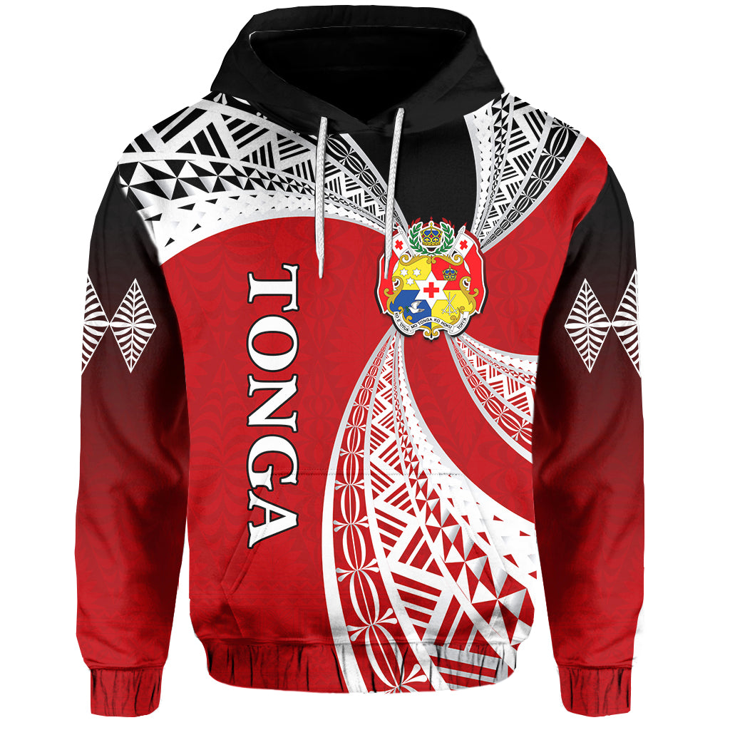Tonga Distinctive Hoodie Tongan Tapa Pattern