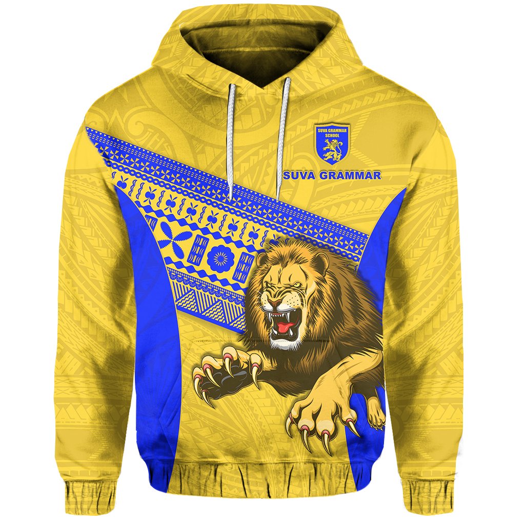 Suva Grammar Fashion Hoodie Fiji School Version Lion Gold