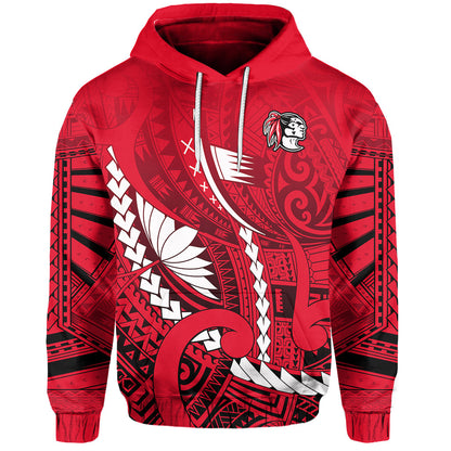 Kahuku Shool Hoodie Enthusiasm Red Raiders