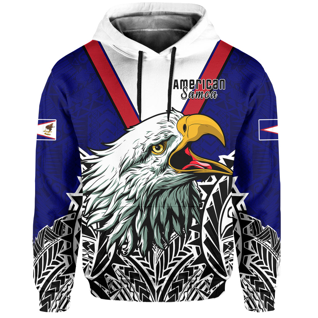 American Samoa Hoodie Bald Eagle Mix Polynesian
