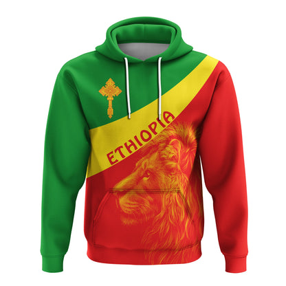 Ethiopia Hoodie Ethiopian Cross And Lion Of Judah