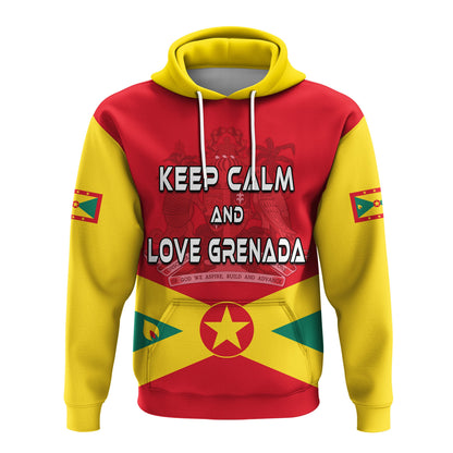 Grenada Hoodie Keep Calm and Love Grenada