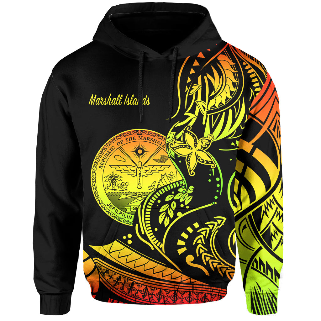 Marshall Islands Hoodie Proud Seal Star Version Reggae
