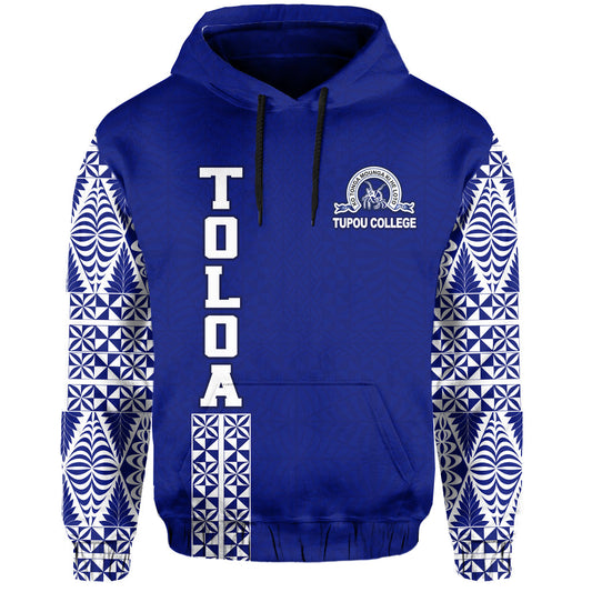 TOLOA Hoodie Tupou College Tonga Pattern