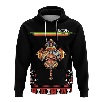 Ethiopia Hoodie Ethiopian Cross