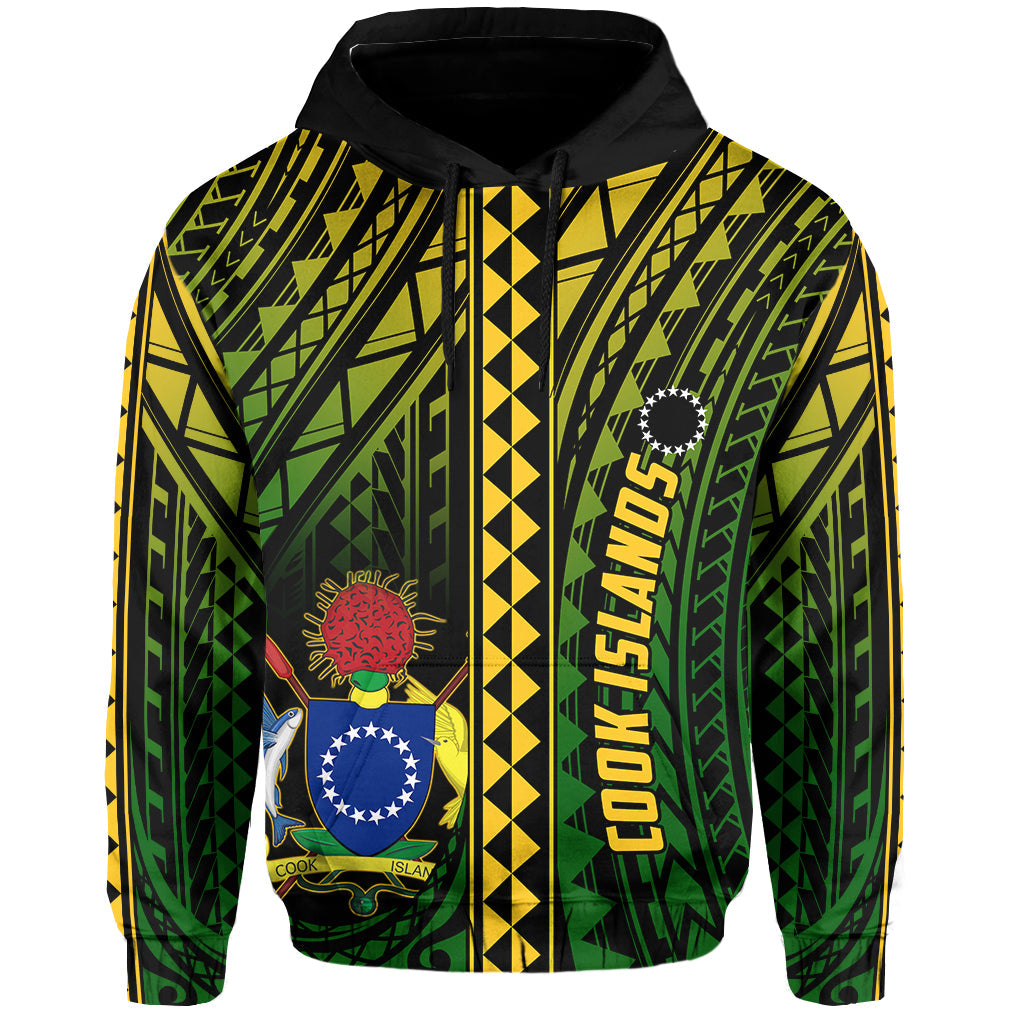 Cook Islands Hoodie Polynesian Pattern Stars