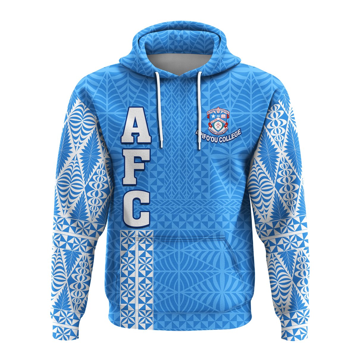 Apifo'ou College Hoodie Tongan Pattern AFC Lovers