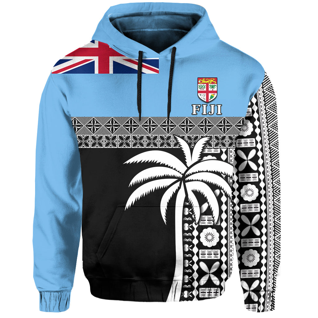 Fiji Tapa Pattern Hoodie Coconut Tree