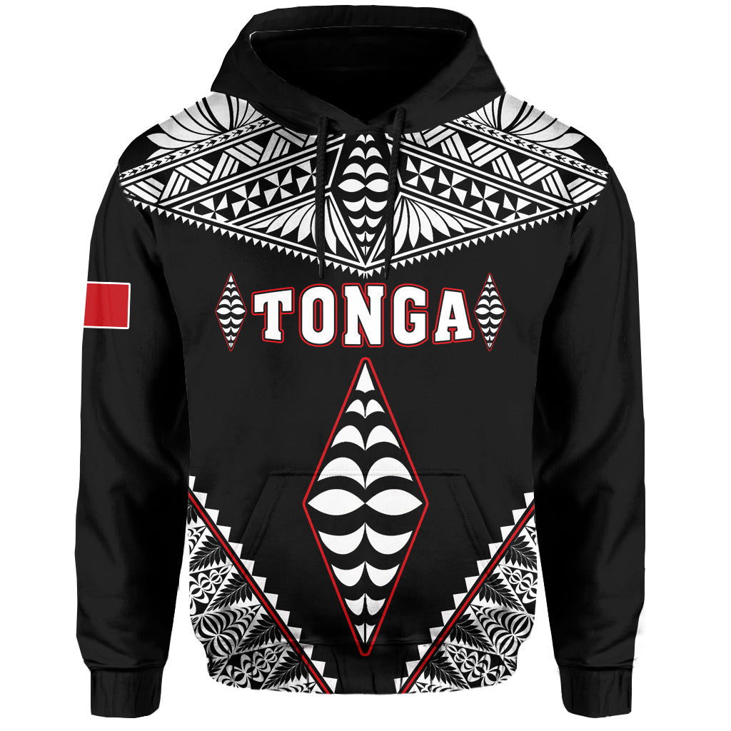 Tonga Hoodie Tongan Kupesi Pattern