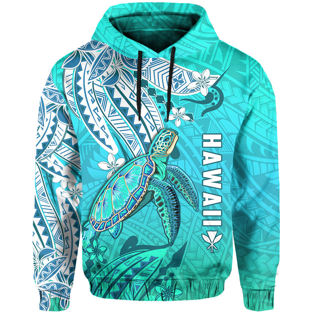 Hawaiian Islands Hoodie Turtle Mix Hawaii Polynesian