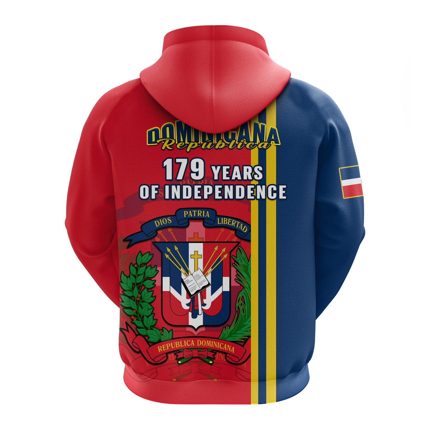 Dominican Republic Hoodie Happy 179 Years Of Independence