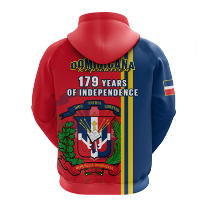 Dominican Republic Hoodie Happy 179 Years Of Independence
