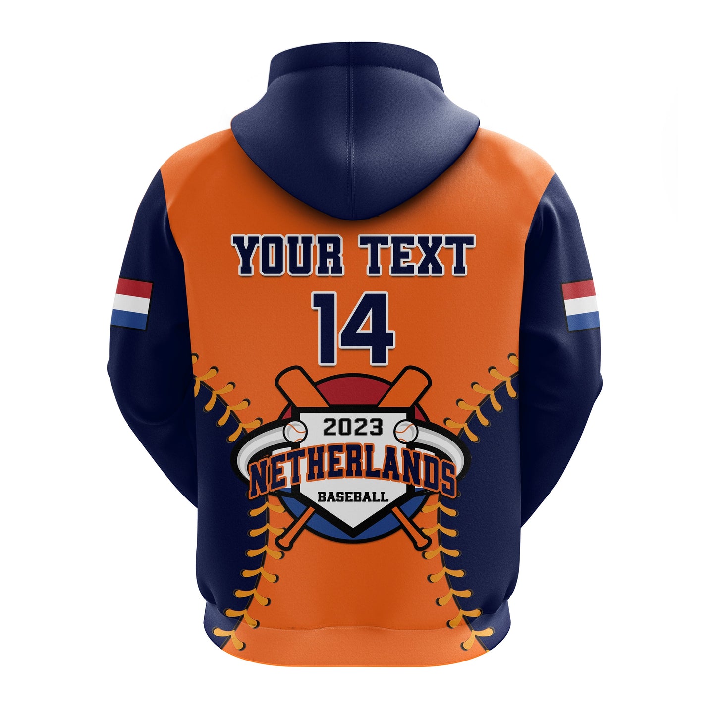 Custom Netherlands Baseball 2023 Hoodie Sporty Style