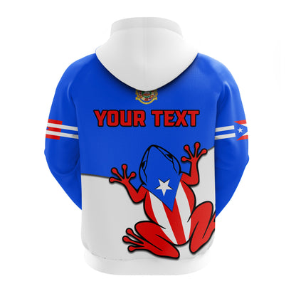 Custom Puerto Rico Hoodie Coqui Frog Simple Style