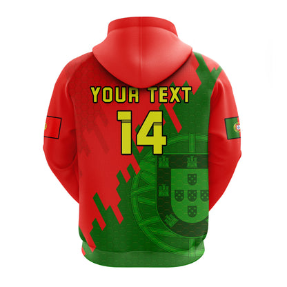 Custom Portugal Football Hoodie Champions WC 2022