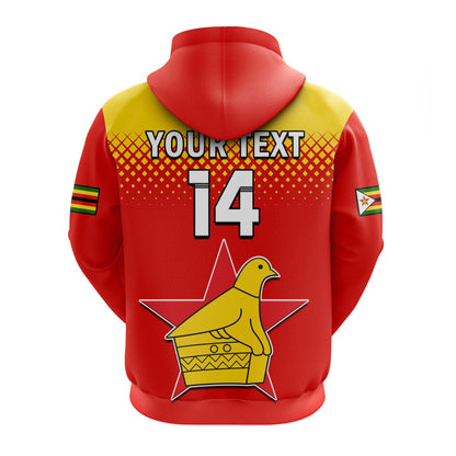 Custom Zimbabwe CrickeHoodie The Chevrons ODI Style