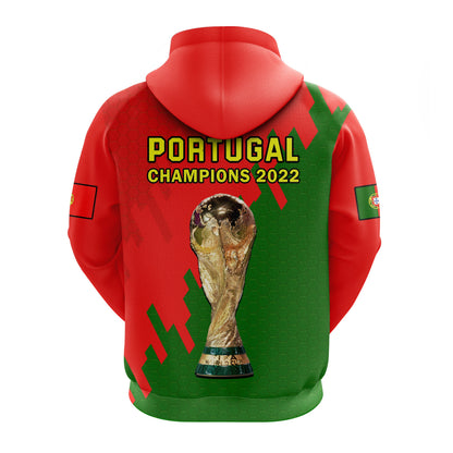 Portugal Football Hoodie Champions WC 2022