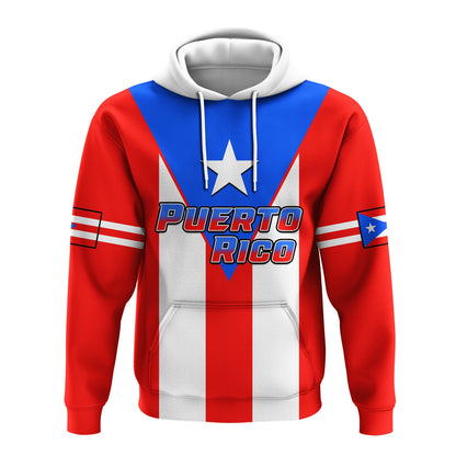 Custom Puerto Rico Hoodie Coat Of Arms Mix Flag