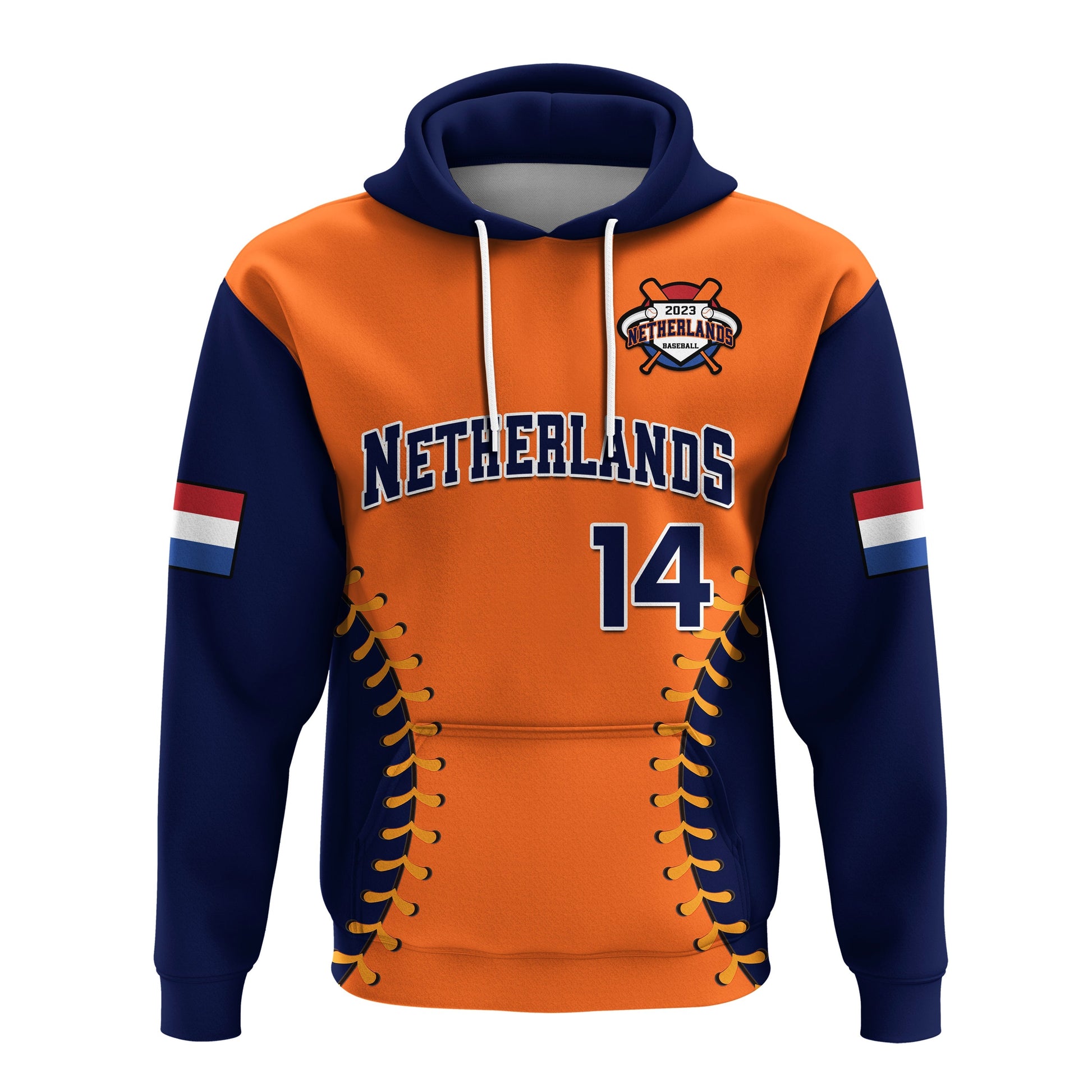 Custom Netherlands Baseball 2023 Hoodie Sporty Style