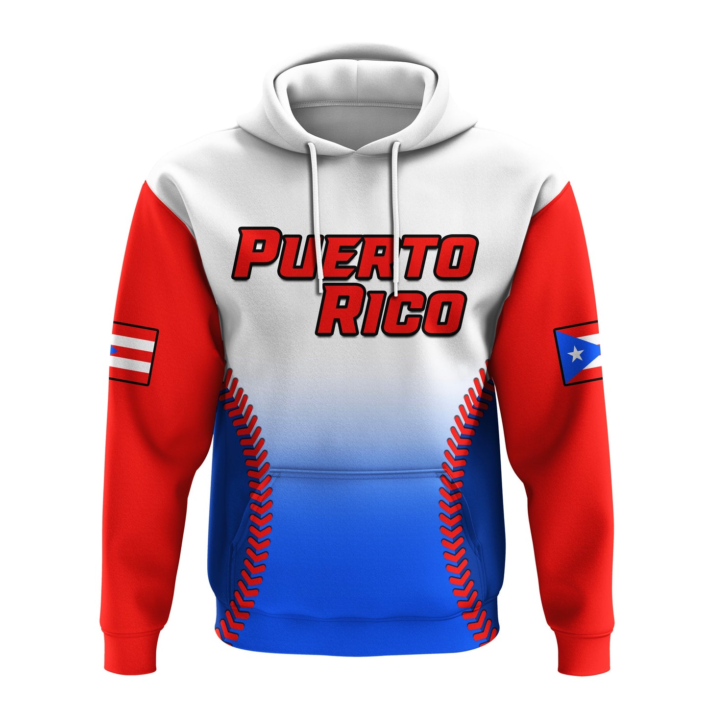 Custom Puerto Rico 2023 Hoodie Baseball Sporty Version