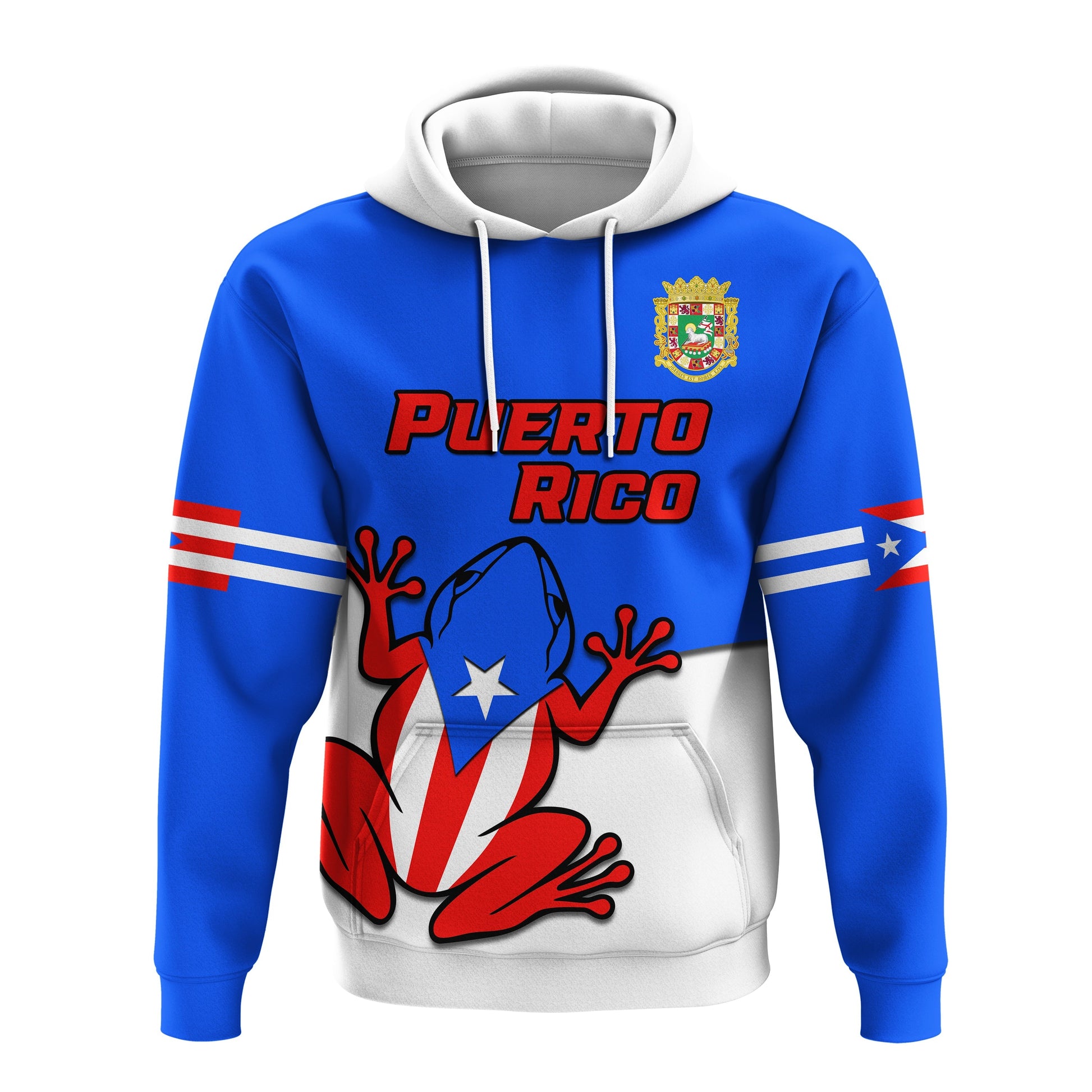 Custom Puerto Rico Hoodie Coqui Frog Simple Style
