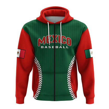 Custom Mexico Hoodie Baseball Sporty Style