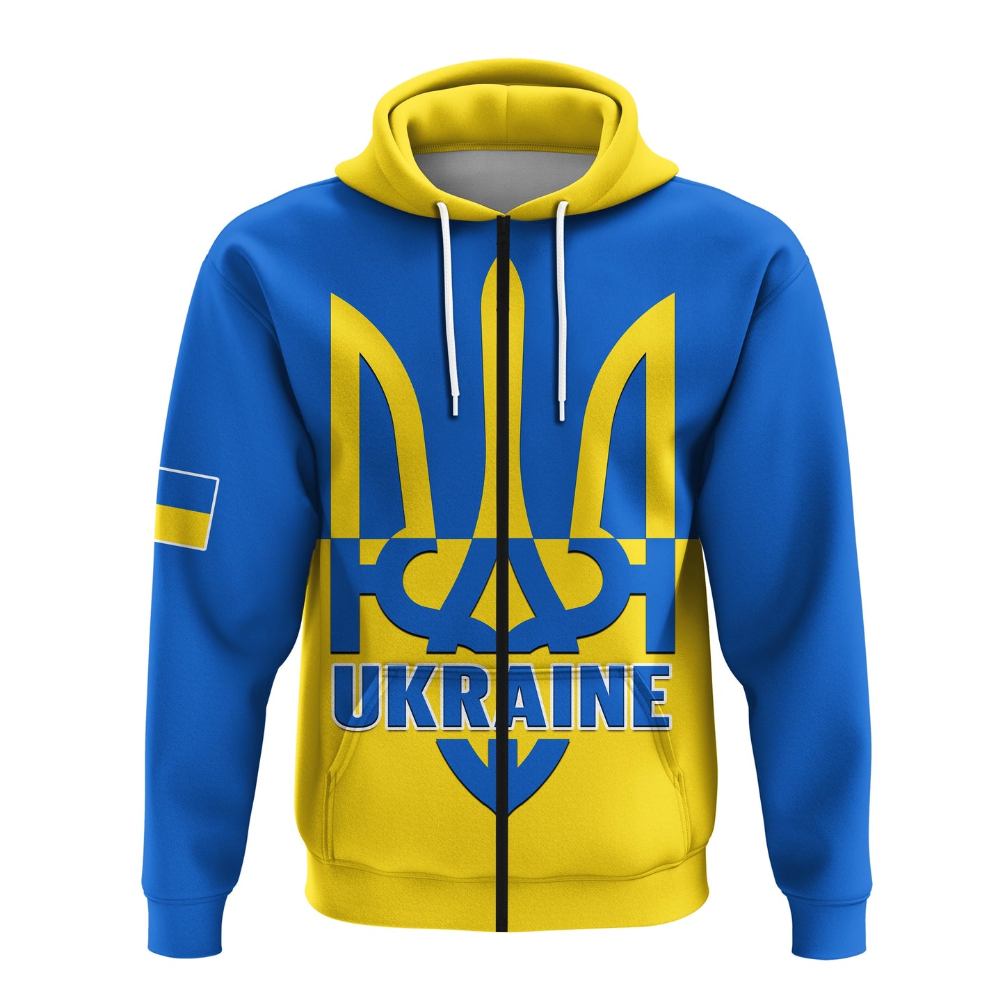 Custom Ukraine Hoodie Stand With Ukrainian Simple Style