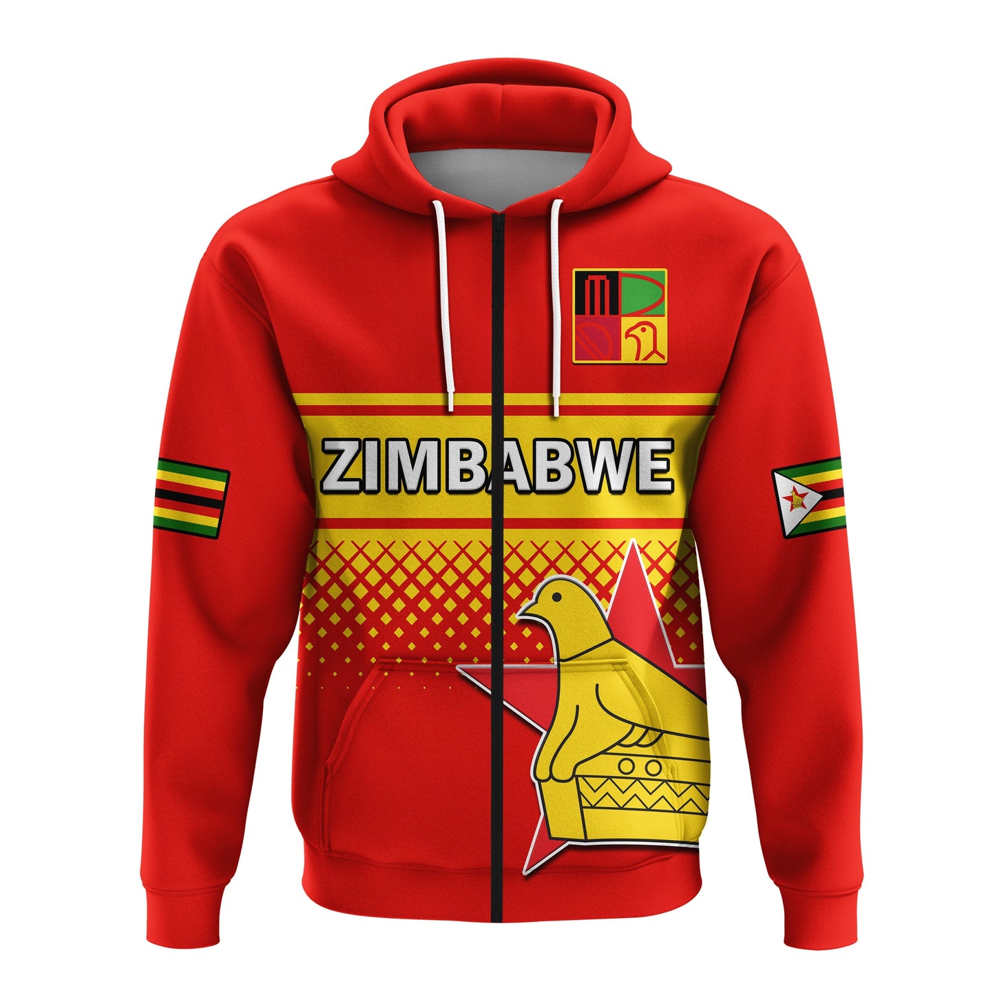 Zimbabwe Cricket Hoodie The Chevrons ODI Style