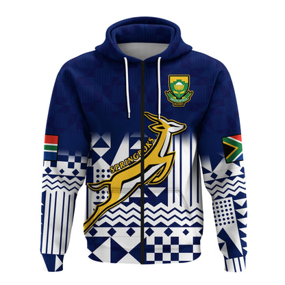 Custom South Africa Rugby Hoodie Outgoing Tour Go Springboks