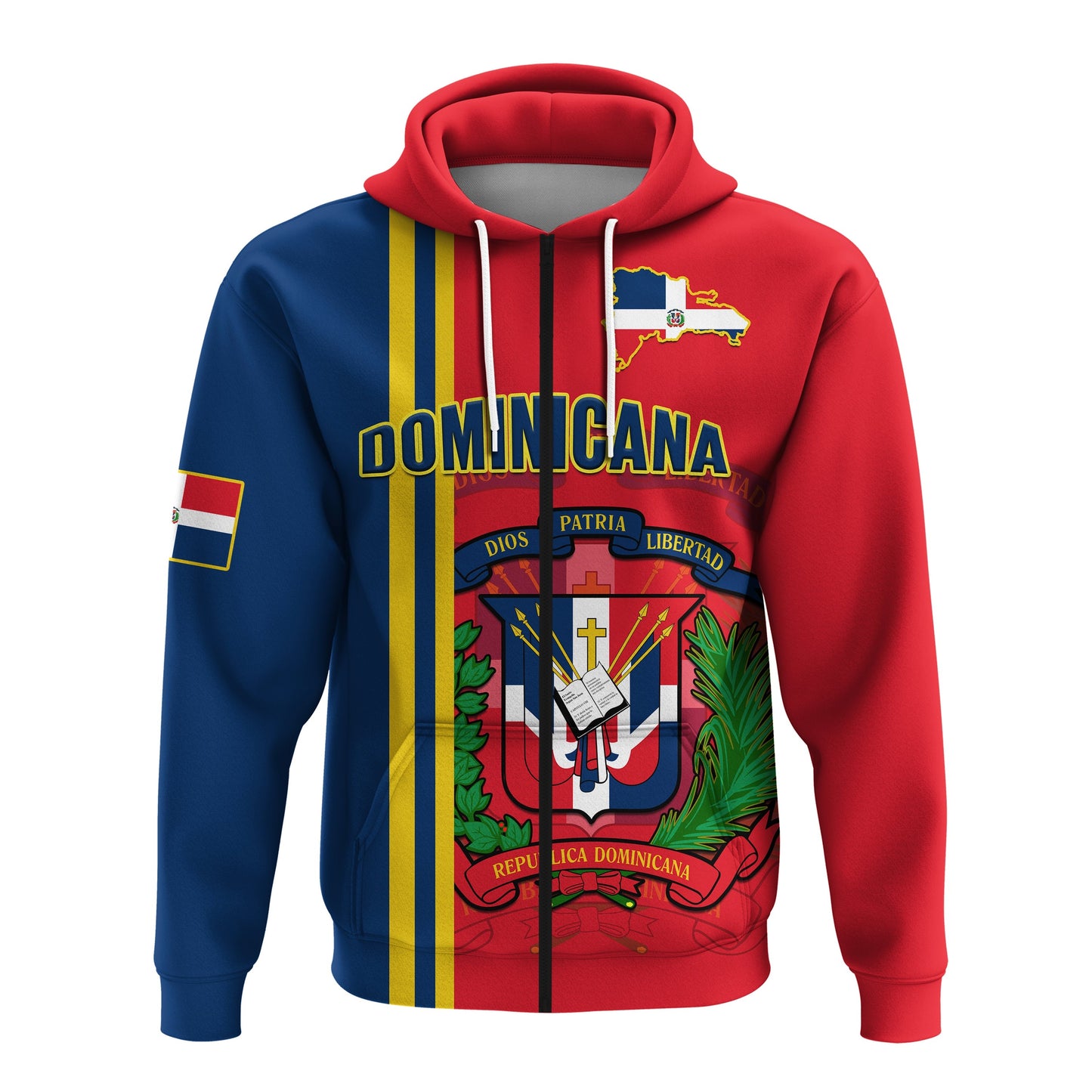 Custom Dominican Republic Hoodie Happy 179 Years Of Independence