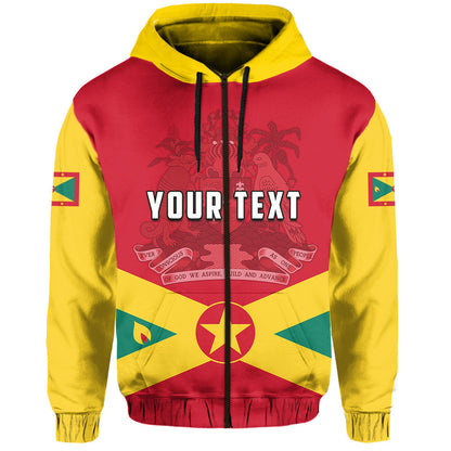 Custom Personalised Grenada Hoodie Keep Calm And Love Grenada