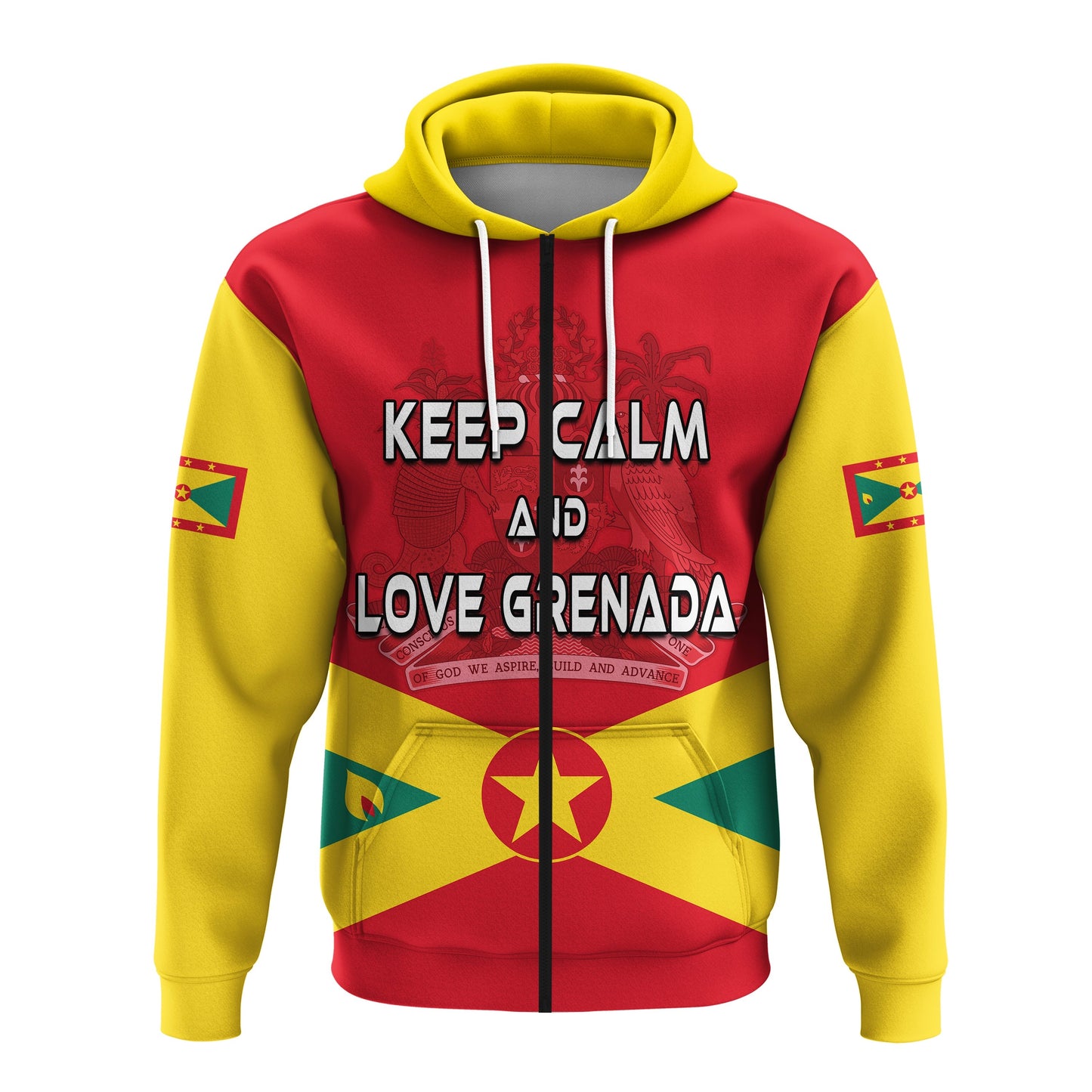 Grenada Hoodie Keep Calm and Love Grenada