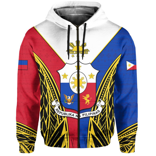Philippines Zip Hoodie Sun Rayonnant